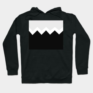 Abstract zigzag - gray, black and white. Hoodie